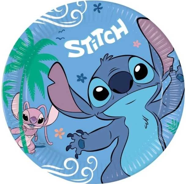 GoDan „Stitch & Angel“ popierinės lėkštės, 23 cm, 8 vnt. 96794