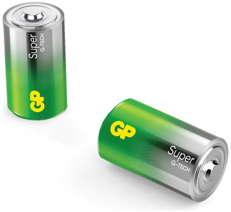 GP Battery GP Baterija Baterija - GP LR20 Super Alkaline 2BL Ilgalaikė Energija