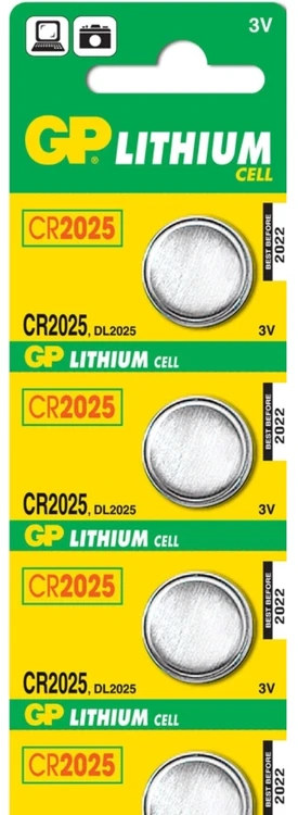 GP 3V CR2025 elementas, 1 vnt.
