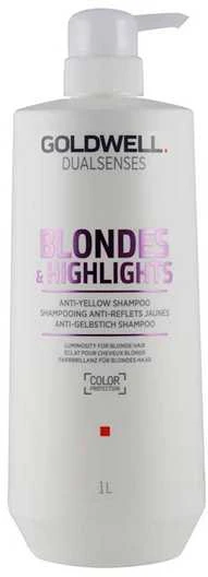 Šviesintų plaukų šampūnas Goldwell Blondes&amp;Highlights Anti-Geltona Šampūnas 1000ml