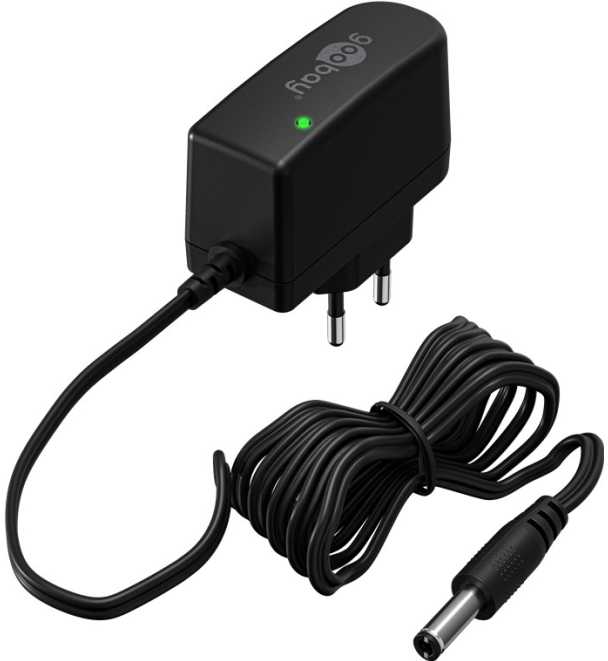 Maitinimo šaltinis Goobay Maitinimo šaltinis 12V (12W/1,0A), su wtyczką DC 5,5 mm x 2,5 mm 64978