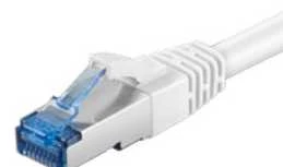 Goobay Kabelis LAN Patchcord CAT 6A S/FTP balta 1.5m