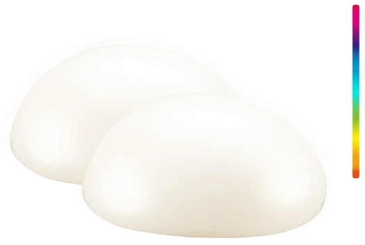 2x Półkula LED Goobay 24cm do ogrodu RGBW