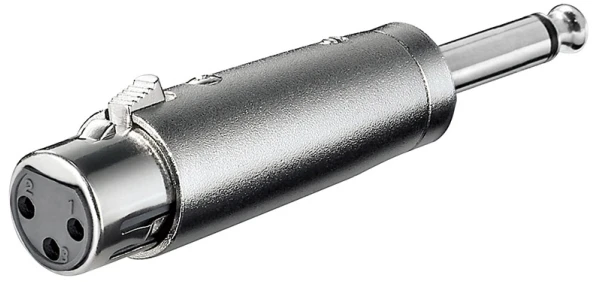 Goobay Perėjimas 6.3 mm kištukas į mikrofoninį XLR-3 lizdą