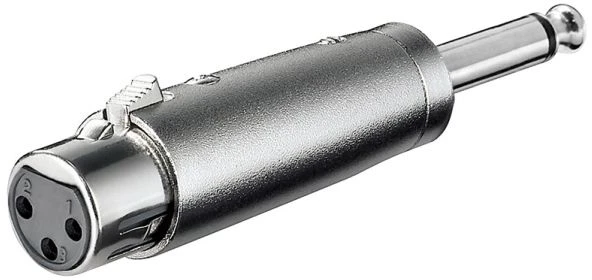 Goobay Perėjimas 6.3 mm kištukas į mikrofoninį XLR-3 lizdą