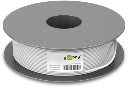 Goobay kabelis 120 dB antenos bendraašis kabelis, 4x ekranavimas, CCS, 100 m, baltas