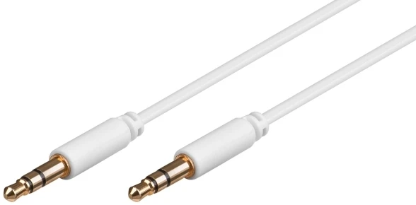 Kabelis Goobay Jack 3.5mm - Jack 3.5mm 2m baltas (69113)