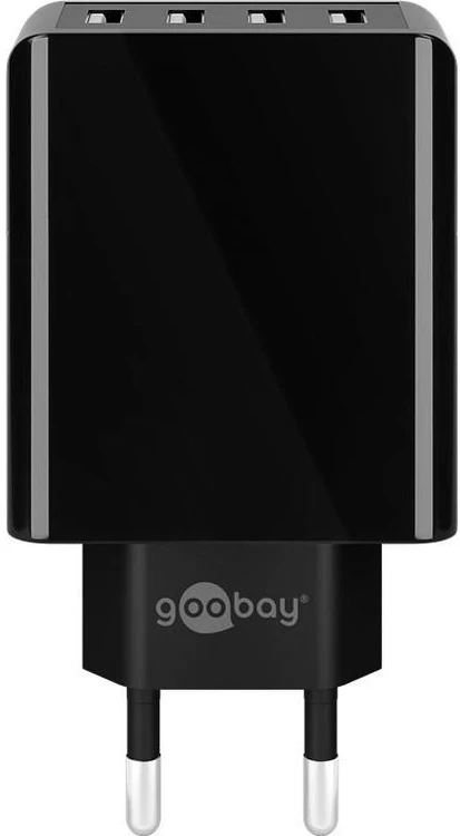 Goobay 44953, Vidaus, AC, 5 V, Juoda