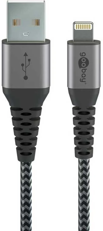 Goobay Lightning USB-C įkrovimo ir sinchronizavimo laidas, 2m