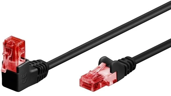 Goobay | Komutacinis kabelis | 51519 | RJ-45 | RJ-45 90°