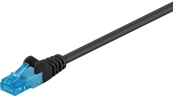 Goobay 55413 Tinklo kabelis 15 m Cat6a U/UTP (UTP) juodas (55413)
