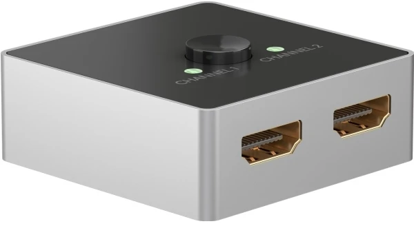 Goobay Ręczny przełącznik HDMI 2 do 1 (4K @ 60 Hz)