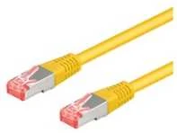 Goobay Kabelis LAN Patchcord CAT 6A S/FTP Geltona 5m