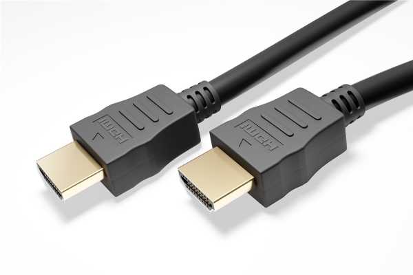 Goobay 61637, 0,5 m, HDMI A tipo (standartinis), HDMI A tipo (standartinis), 48 Gbit/s, garso grąžinimo kanalas (ARC), juodas