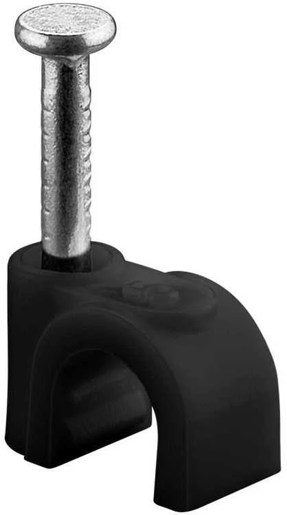 Flop kabelio laikiklis apvalus JUODA Goobay 100x 5mm
