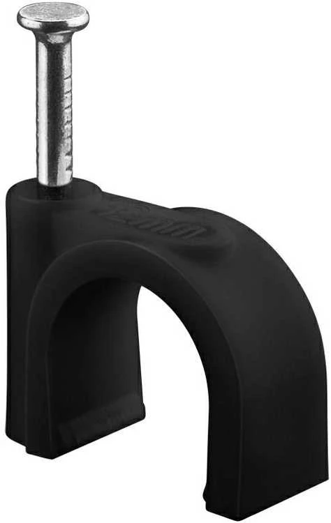 Flop uchwyt kabla apvalus JUODA Goobay 100x 12mm