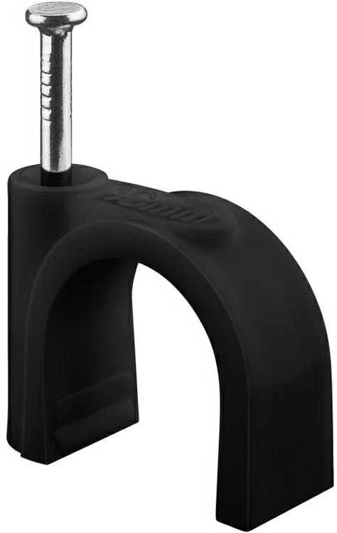 Flop uchwyt kabla apvalus JUODA Goobay 100x 16mm