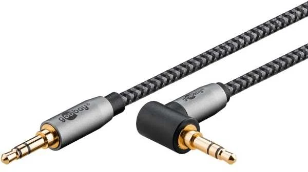 Goobay 3,5 mm aux laidas su kampine jungtimi