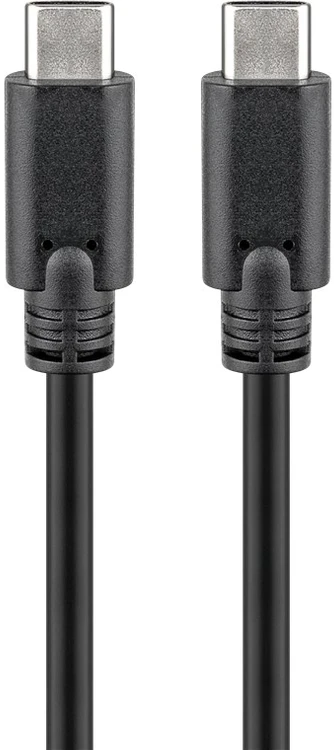 Goobay USB 3.1 kištukas (C tipas) > USB 3.1 kištukas (C tipas) [1,5 m juoda]