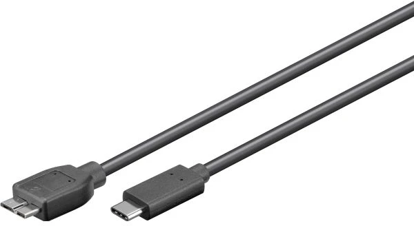 Goobay | Apvalus kabelis | USB-C į micro-B 3.0 kabelis | 67995 | USB-C (kištukas)