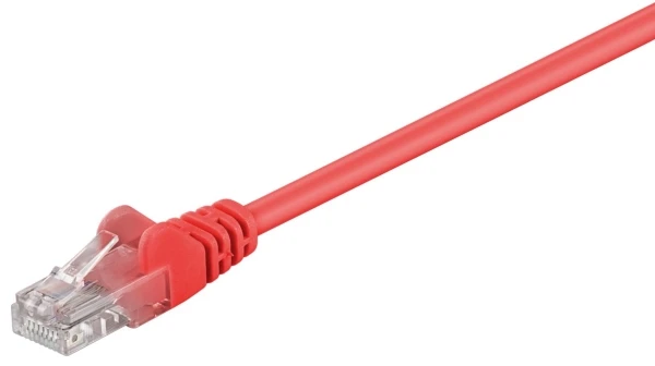 Goobay CAT 5E LAN Patchcord kabelis 1m raudonas