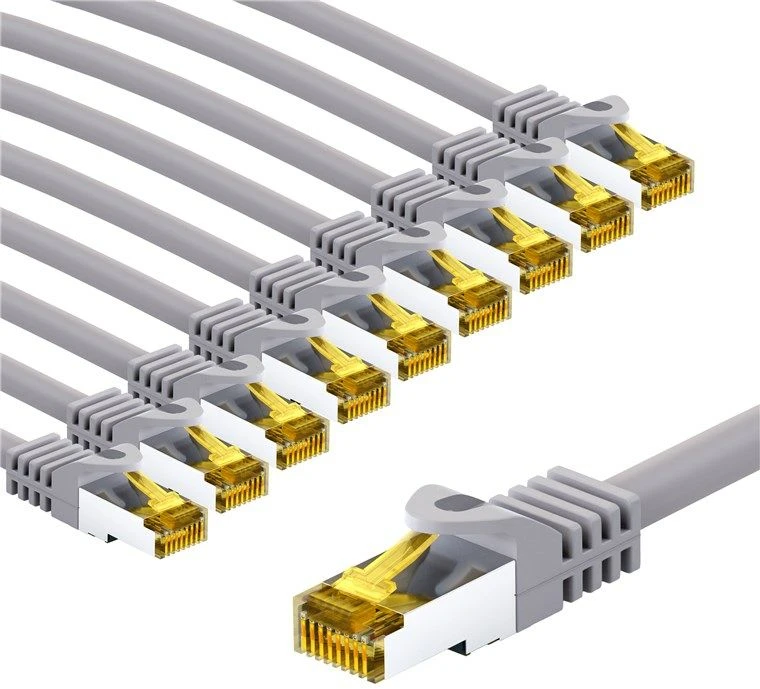 Goobay 69521, 5 m, Cat7, S/FTP (S-STP), RJ-45, RJ-45, Pilka