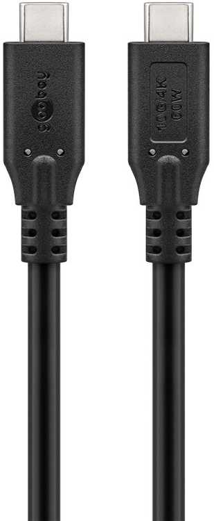 Kabelis USB Goobay USB-C - USB-C 2 m Juodas