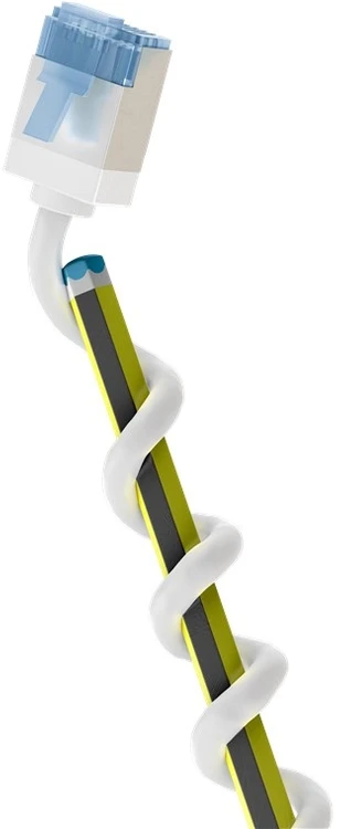 Goobay Kabelis LAN Patchcord CAT 6A EXTRA FLEX balta 0,25m