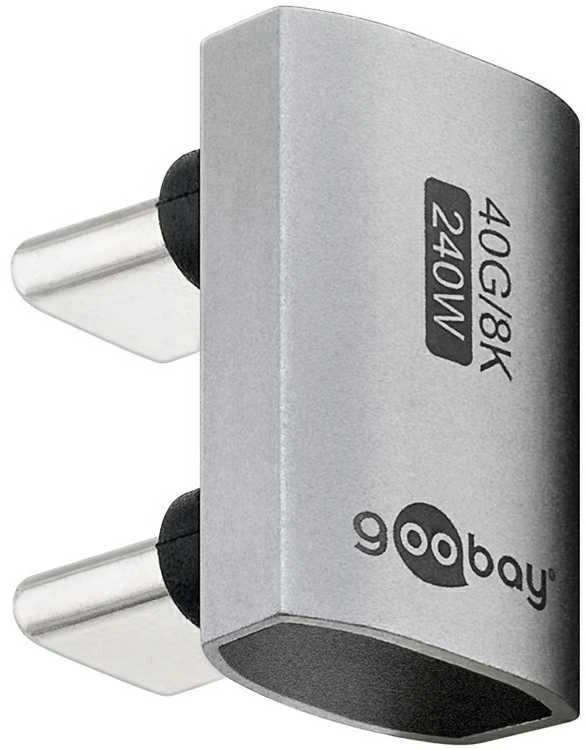 Goobay USB-C 180 laipsnių adapteris, 40Gbps