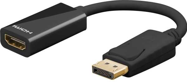 Goobay Kabelis przejściowy DisplayPort/HDMI, paauksuotas
