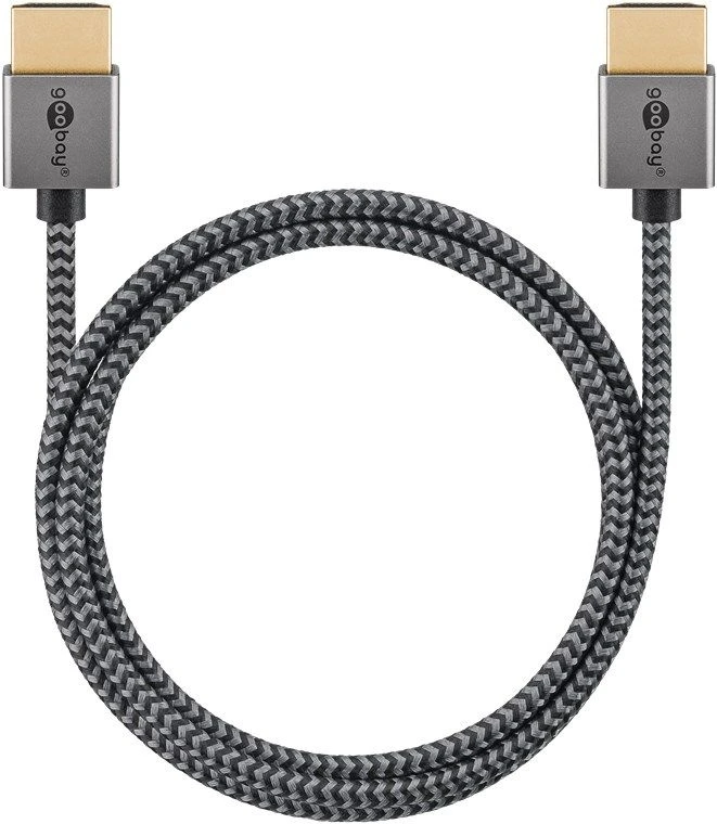 Goobay Itin didelės spartos plonas HDMI kabelis - kabelio ilgis 2 m