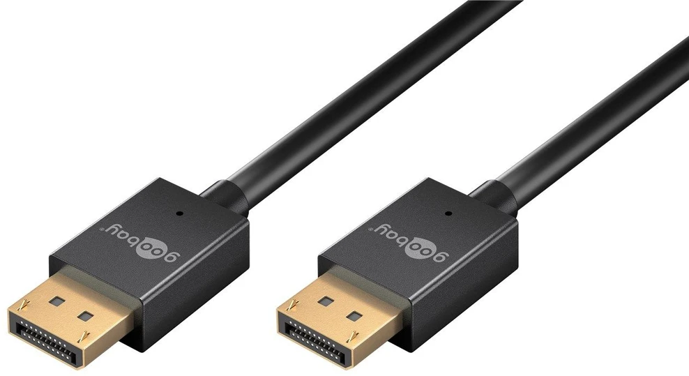 Goobay 77442, 1 m, DisplayPort, DisplayPort, kištukas, kištukas, 7680 x 4320 pikselių