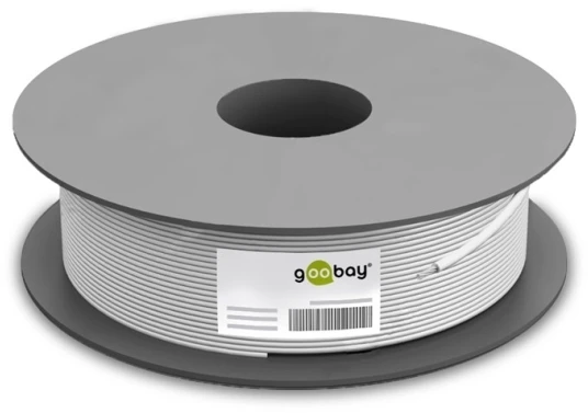 Goobay lauko tinklo kabelis | CAT 6 U/UTP | AWG 24/1 | Kabelio ilgis: 100 m | Juodas