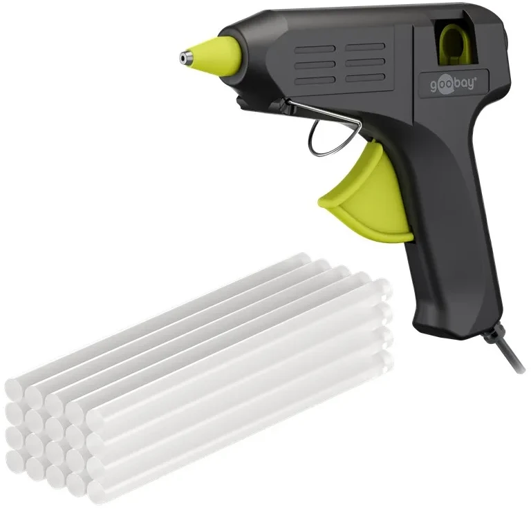 Goobay Karšto klijavimo pistoletas Superior 40 W, komplekte 20 klijų lazdelių