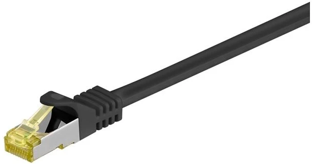 Wentronic RJ-45 CAT7 1m - 1 m - Cat7 - S/FTP (S-STP) - RJ-45 - RJ-45 - Juodas