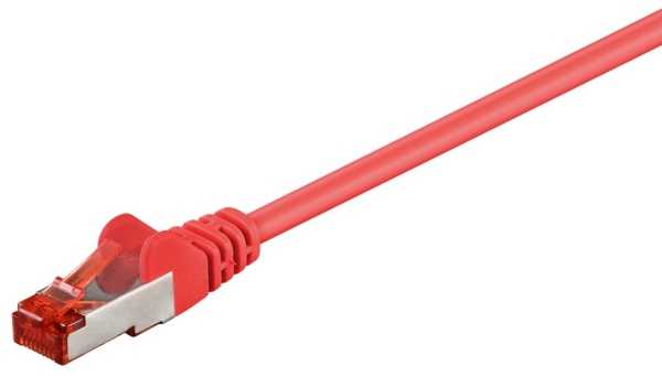 „Goobay CAT 6“ jungties kabelis, S/FTP (PiMF), raudonas – laido ilgis 0,15 m