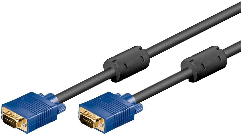 VGA kabelis Goobay M/M Gold mėlyna - 5m