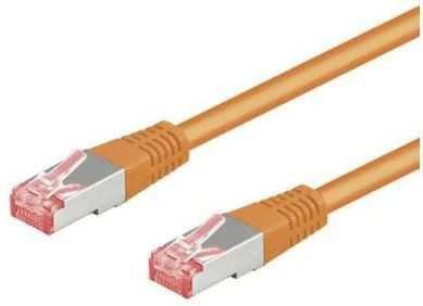 Goobay Patchcord, CAT6, S/FTP, 1m, oranžinė (95476)