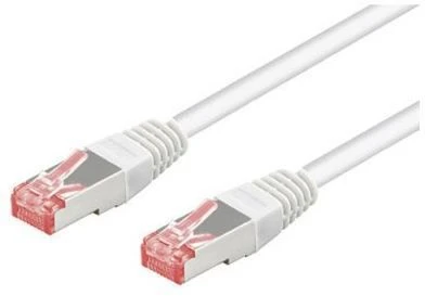 Goobay 95501, 2 m, Cat6, S/FTP (S-STP), RJ-45, RJ-45, Balta