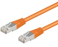 Goobay RB-LAN CAT 5e jungties kabelis, F/UTP, oranžinis – laido ilgis 1,5 m