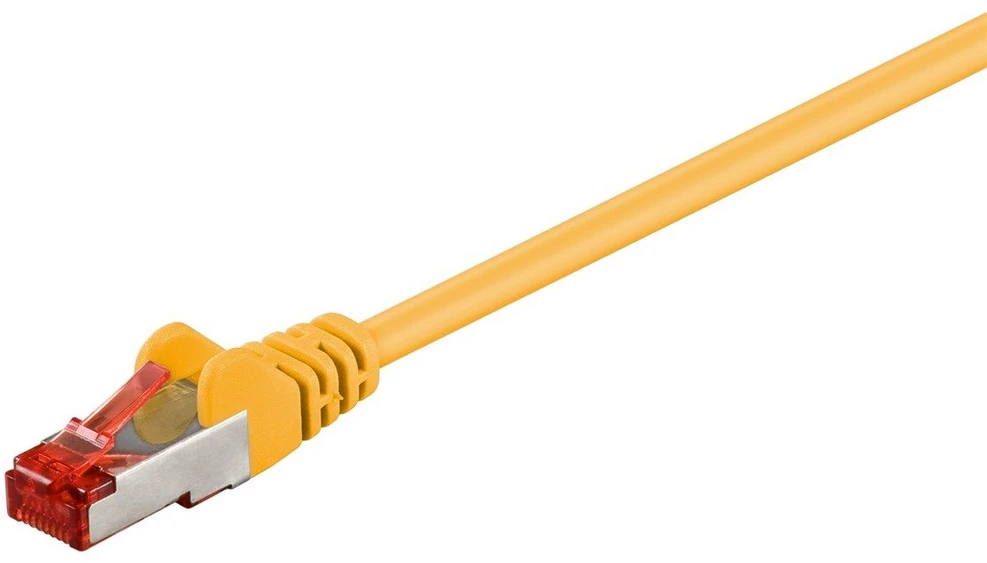 „Goobay CAT 6“ jungiamasis kabelis, S/FTP (PiMF), Geltonas - kabelio ilgis 1,5 m