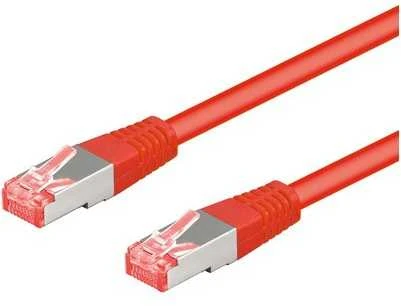 Goobay CAT 6 Jungiamasis laidas, S/FTP (PiMF), Raudon - Kabelio ilgis 1,5 m