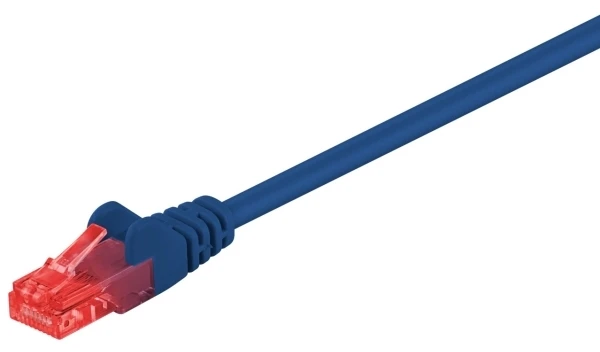 Goobay Kabelis łączący RJ-45, Cat 6 , U/UTP, mėlyna, 1.5 m (95588)