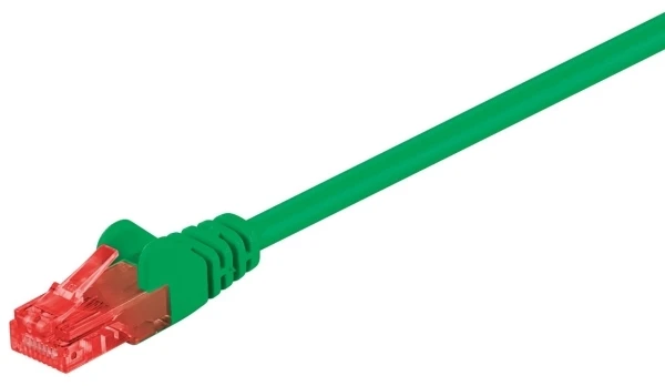 „Goobay CAT 6“ jungties kabelis, U/UTP, žalias – laido ilgis 1,5 m