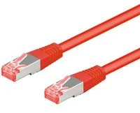 Goobay 95650, 25 m, Cat6, RJ-45, RJ-45, Raudonas