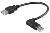 Oem Adapteris USB USB-A - USB-A Juodas (95704)