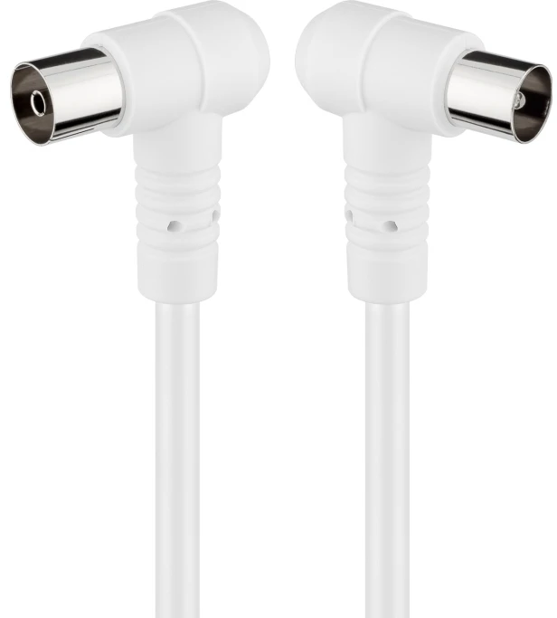 Goobay antenos laidas su kampinėmis jungtimis, 3,5 m, baltas