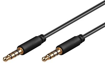 Kabelis Goobay Jack 3.5mm - Jack 3.5mm 3m juoda (63832)