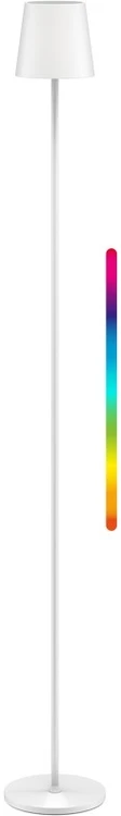 Goobay XL belaidė LED grindų lempa 260 lm 18650 baterija RGBW IP44, 122 cm balta