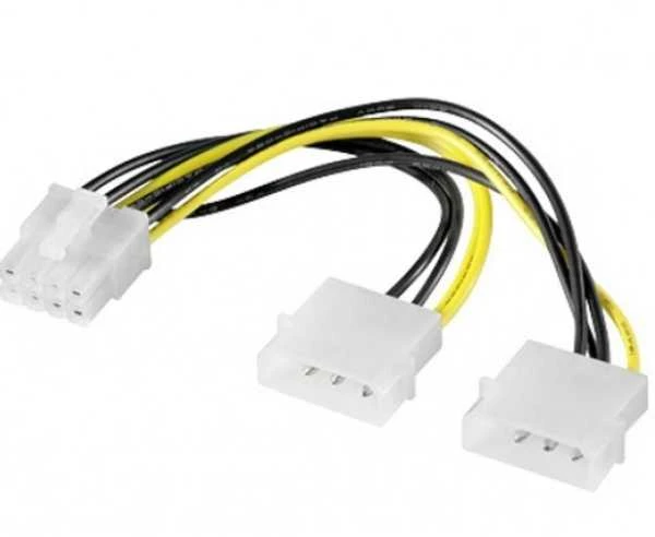 „Goobay“ | Maitinimo kabelis / adapteris kompiuterio vaizdo plokštėms, PCI-E į PCI Express 8 kontaktų | 93241